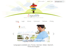 Tablet Screenshot of linguaville.com